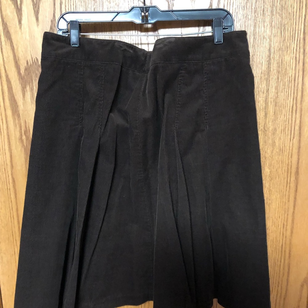 Brown corduroy skirt